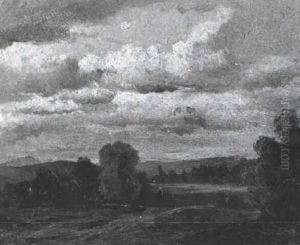 Vorgebirgslandschaft by Ludwig Hartmann