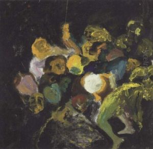 Heksene Fra Macbeth Danser by Oluf Hartmann