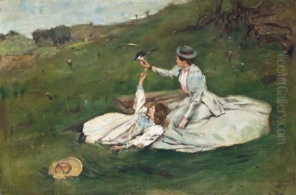 The Artist's Wife And Daughter With Jay - view 1