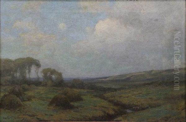 Moonrise At Sunset, Annapolis Valley, Nova Scotia - view 1