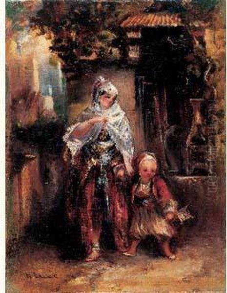 Jeune Orientale Et Son Enfant - view 1