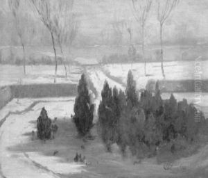 Winter In The Park by Walter C. Hartson