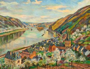 Oberwesel Am Rhein by Heinrich Hartung the Elder