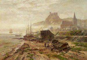 Morgennebel Am Rhein Bei Oberwesel by Heinrich Hartung the Elder