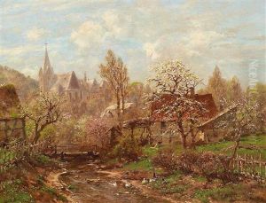 Fruhling In Einem Kirchdorf Im Rheintal Fruhling In Einem Kirchdorf Im Rheintal