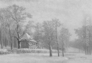Winterstimmung. Goethes Gartenhaus Im Park An Der Ilm