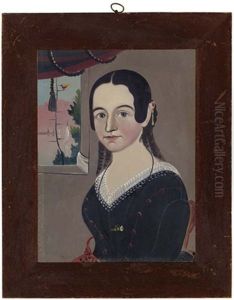 Portrait Of A Young Woman By A Window