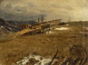 Vorfruhling Im Voralpenland by Hermann Hartwich