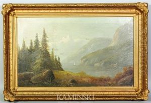 Lake And Mountain Scene