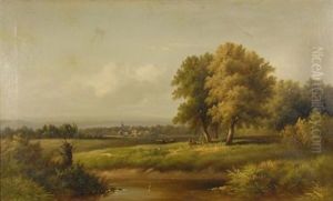 Pastoral Sunlit Landscape by Gunther Hartwick