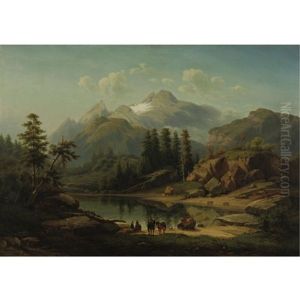 A Mountain Lake In The Tyrol