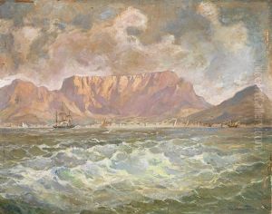 Blick Auf Kapstadt Und Den Tafelberg