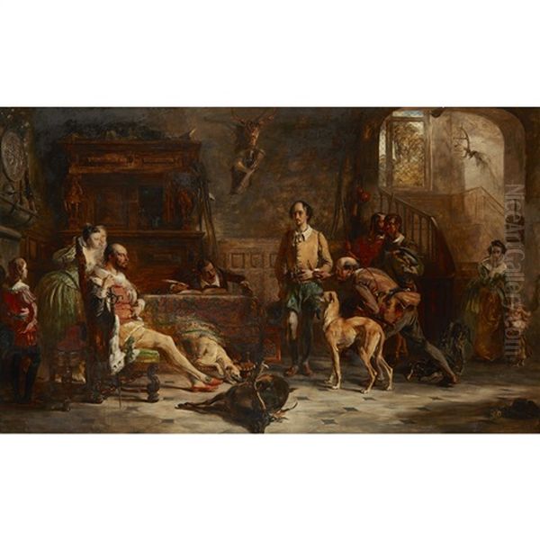 Shakespeare Before Sir Thomas Lucy On A Charge Of Deer Stealing - view 1