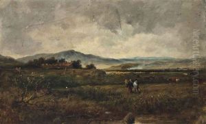 A Lowland Farm by George (Sir) Harvey