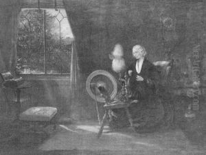Spinning by George (Sir) Harvey