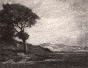 Tree With Golden Leaves by George Wainwright Harvey