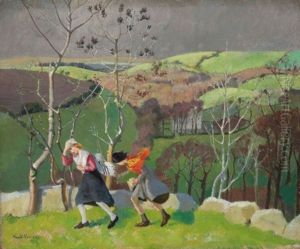 A Windy Day by Harold Harvey