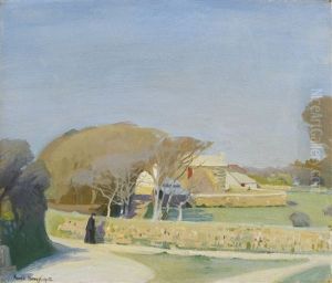 A Cornwall Farmhouse by Harold Harvey