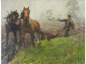 Turning The Plough by Harold Harvey