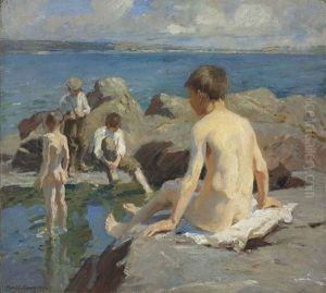 The Bathers by Harold Harvey