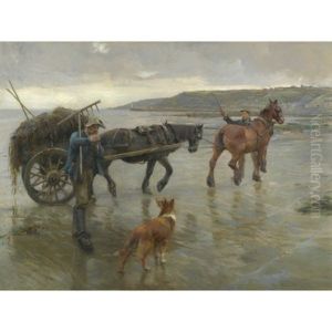 Seaweed Gatherers by Harold Harvey