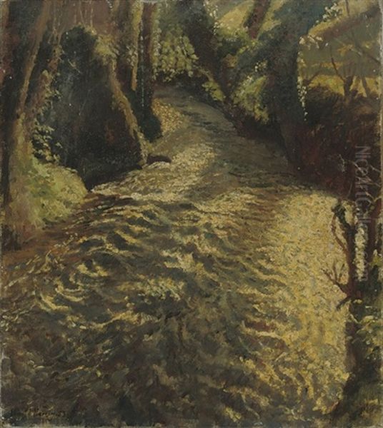 The Stream In Winter - view 1