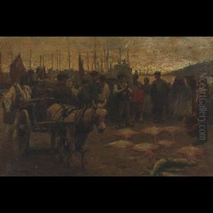 Fishermen At Newlyn Harbour