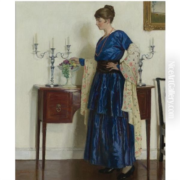 Woman By The Sideboard, Portrait Of The Artist's Wife Gertrude - view 1