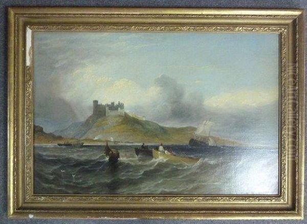 Bamborough Castle
With Shipping In The Foreground - view 1