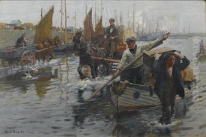 Unloading The Boats, Newlyn Harbour