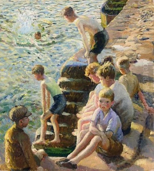 Boys Bathing - view 1