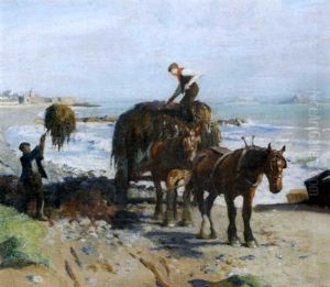 Seaweed Gatherers by Harold Harvey
