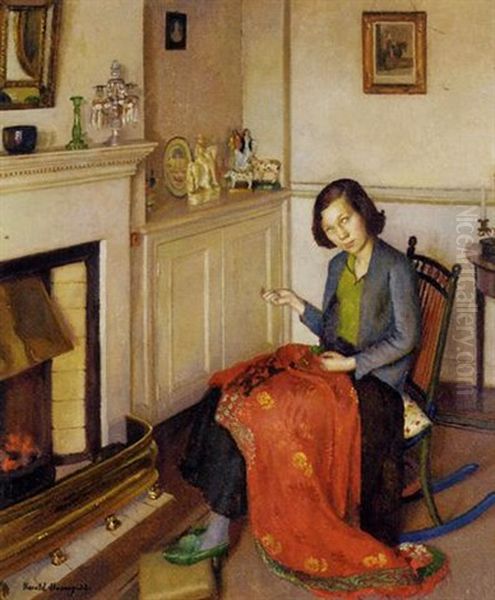 The Red Silk Shawl - view 1