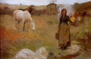 The Gypsy Camp by Harold Harvey