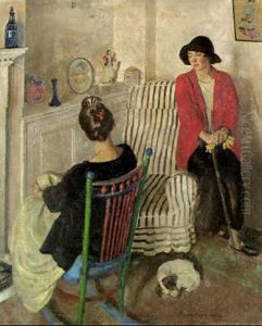 An Interior by Harold Harvey