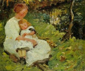 Mother And Child by Harold Harvey