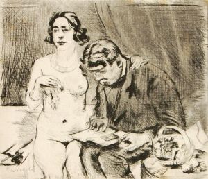 Vorlesenderliebhaber. 1920's by Paul Friedr. Wilhelm Balmer