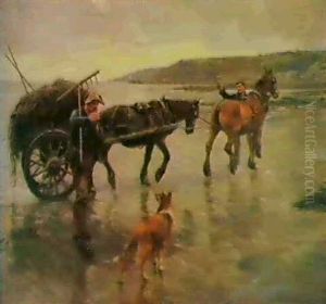 The Seaweed Gatherers by Harold Harvey