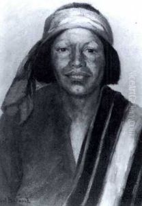Cochiti Laughing Boy by Burt S. Harwood