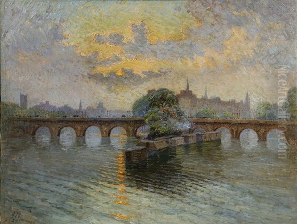 Pont Neuf Viewed From The Louvre - view 1