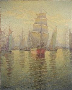 Setting Sail, Harbor Of Nice by James Taylor Harwood