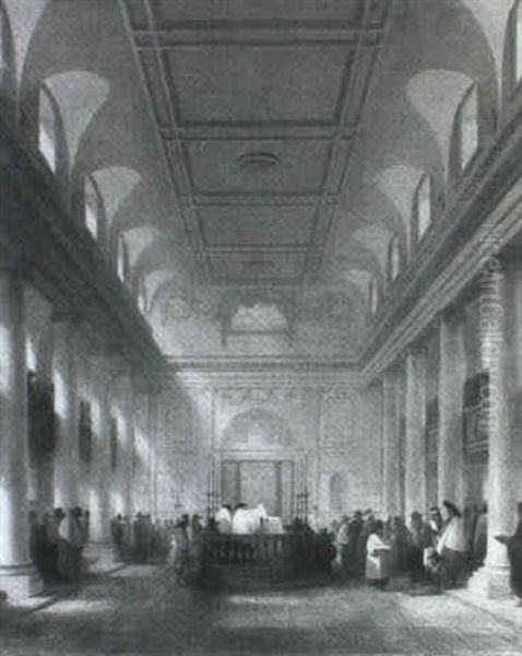 Interior Of The Great Synagogue, Duke's Place, London - view 1