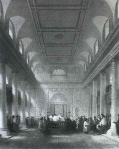 Interior Of The Great Synagogue, Duke's Place, London by John James Harwood