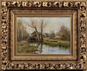 Cottage By A Stream by Dubois Fenelon Hasbrouck
