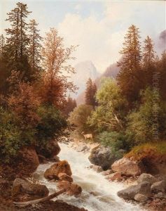 Motif Of The Ramsau Near Lofer by Carl Hasch