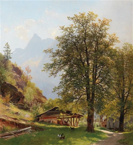 Landscape With Farm Buildings - view 1