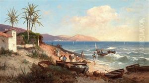 Monte Portofino Bei Nervi by Carl Hasch