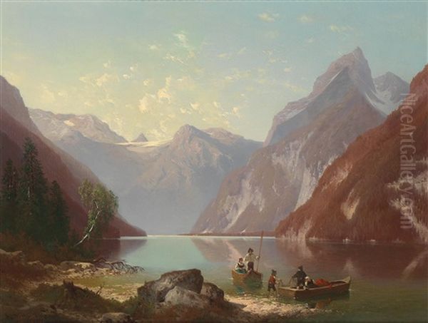 Scene At The Konigssee - view 1