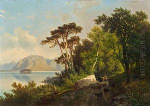 Lago Maggiore, Blick Auf Die Bucht Von Pallanza Lago Maggiore, Blick Auf Die Bucht Von Pallanza