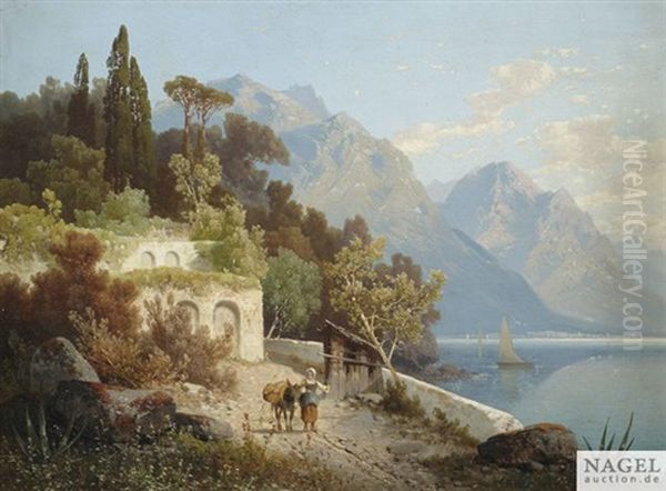 Sommerliche Landschaft Am Luganer See - view 1